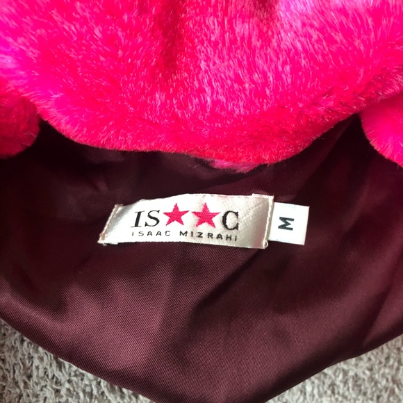 Isaac Mizrahi burgundy overcoat - Picture 8 of 8